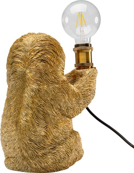 Tischleuchte Animal Sloth - Polyresin / Polyester - Gold