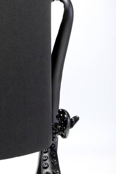 Tischleuchte Octopus - Polyresin / Polyester - Schwarz