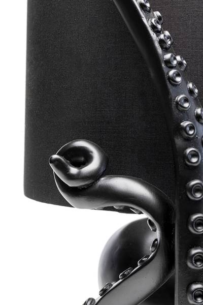 Tischleuchte Octopus - Polyresin / Polyester - Schwarz