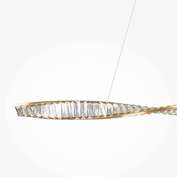 LED-Pendelleuchte Krone Typ B - Kristallglas / Mischmetall - 1-flammig