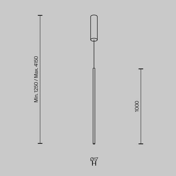 LED-Pendelleuchte Halo Typ D - Silikon / Aluminium - 1-flammig