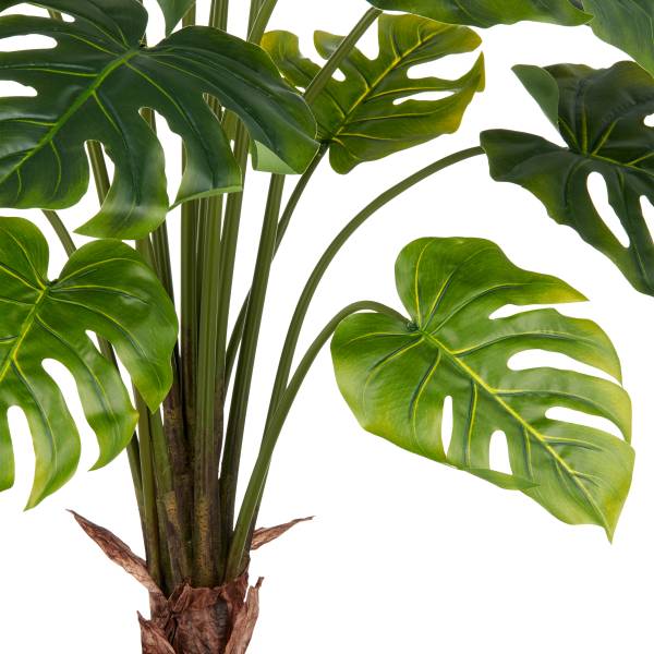Kunstpflanze Split Philodendron Typ A - Polyethylen - Grün