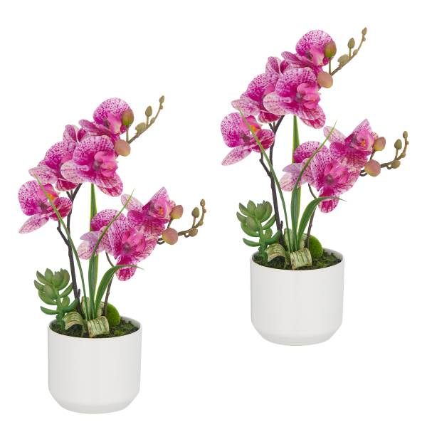 Kunstblume Phalaenopsis Typ C - Polyethylen - Pink