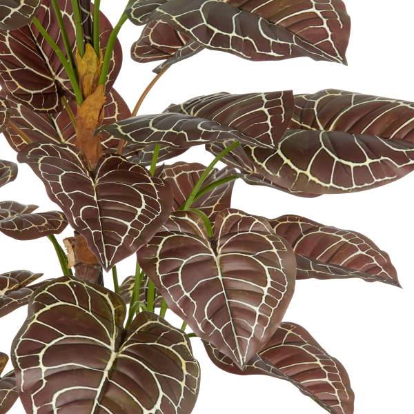 Kunstpflanze Anthurium Zara - Polyethylen - Grün / Braun