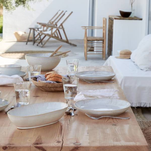 Tafelservice Eivissa 3-teilig Typ A - Keramik - Beige