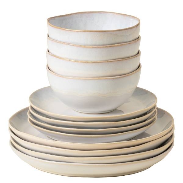 Tafelservice Brisa 12-teilig Typ A - Keramik - Creme / Beige