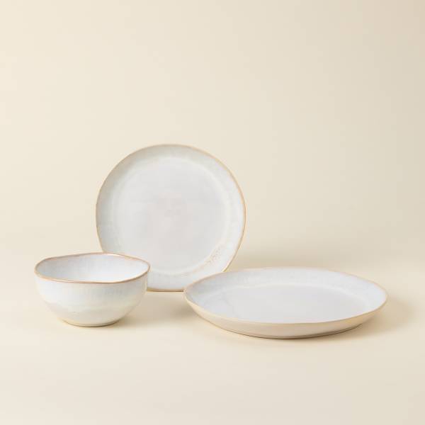 Tafelservice Brisa 12-teilig Typ A - Keramik - Creme / Beige