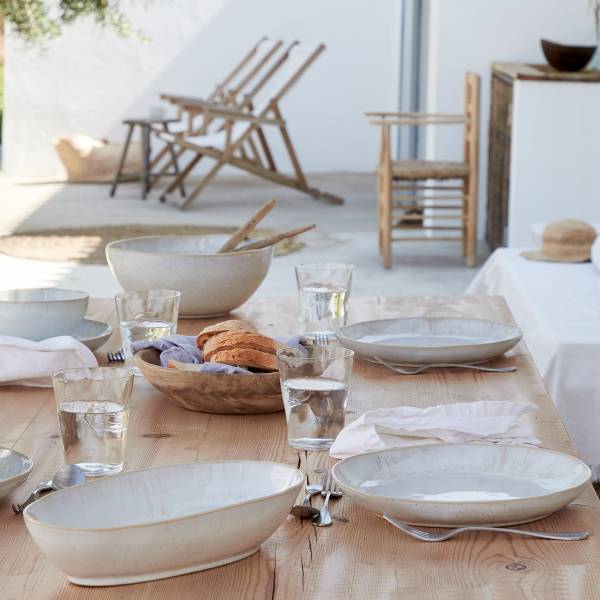 Tafelservice Eivissa 12-teilig Typ B - Keramik - Beige