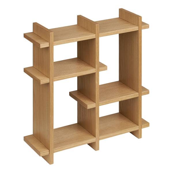 Furniertes Tassenregal Catlett - Eiche