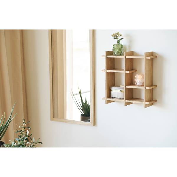 Furniertes Tassenregal Catlett - Eiche