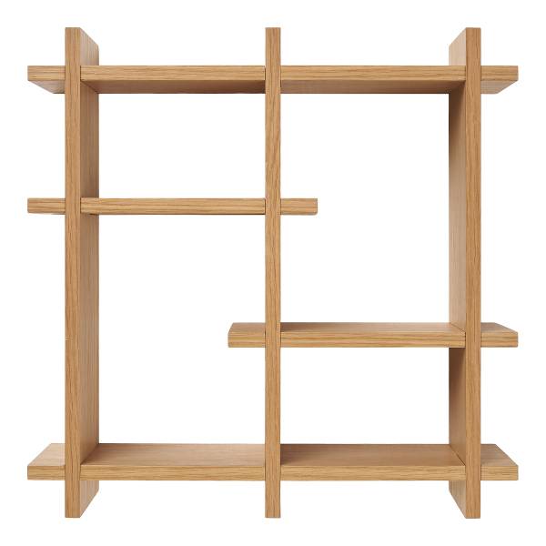 Furniertes Tassenregal Catlett - Eiche