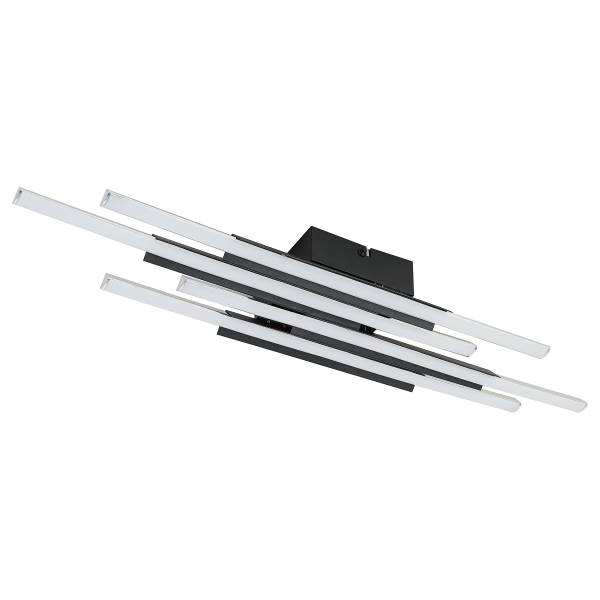Deckenleuchte VUNO - Aluminiumguss - 4-flammig - Schwarz