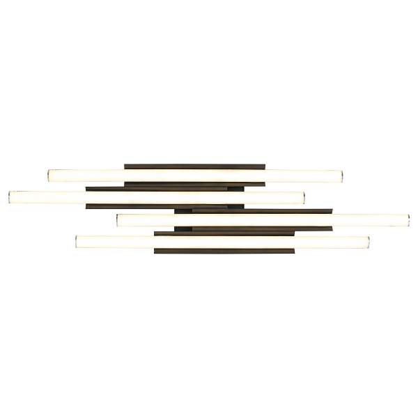 Deckenleuchte VUNO - Aluminiumguss - 4-flammig - Schwarz