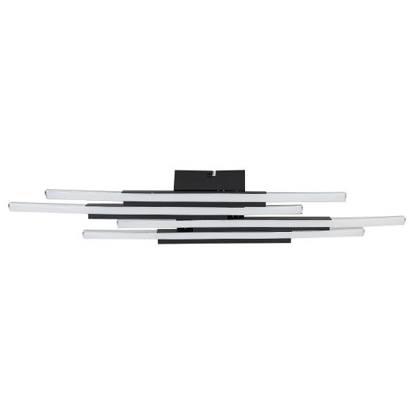 Deckenleuchte VUNO - Aluminiumguss - 4-flammig - Schwarz