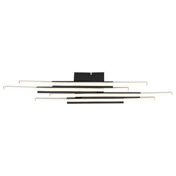 Deckenleuchte VUNO - Aluminiumguss - 4-flammig - Schwarz