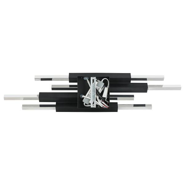 Deckenleuchte VUNO - Aluminiumguss - 4-flammig - Schwarz