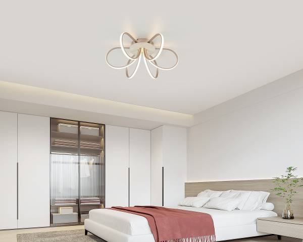 Deckenleuchte ALUMO - Aluminiumguss / Eisen - 6-flammig