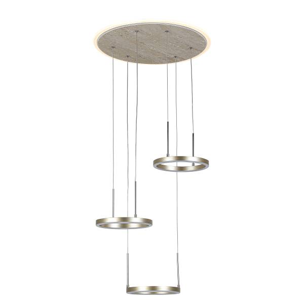 Pendelleuchte ESTRO - Aluminiumguss / Eisen - 3-flammig