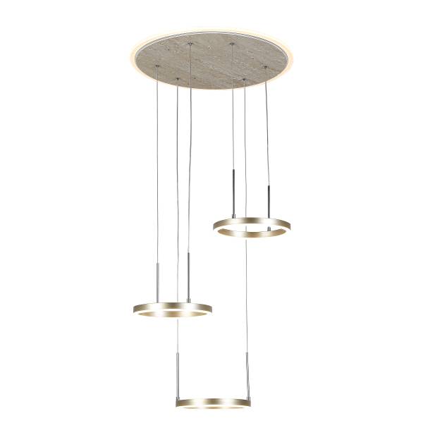 Pendelleuchte ESTRO - Aluminiumguss / Eisen - 3-flammig