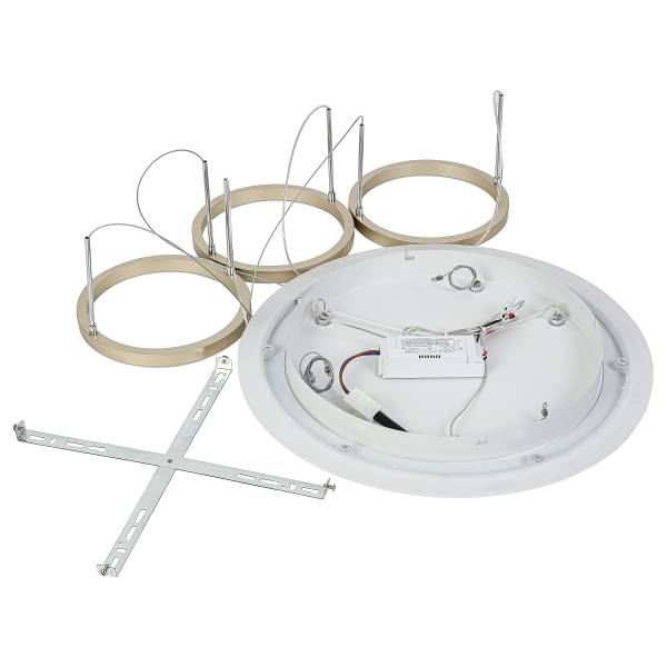 Pendelleuchte ESTRO - Aluminiumguss / Eisen - 3-flammig