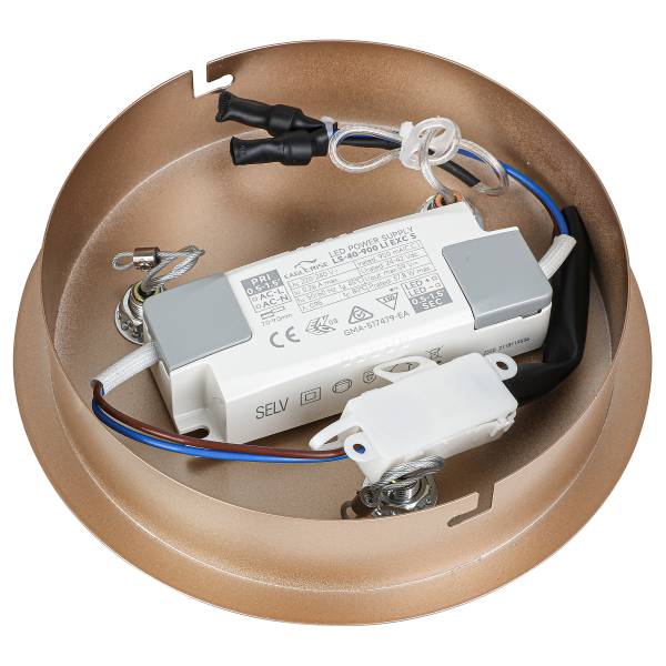 Pendelleuchte IVEN - Aluminiumguss - 1-flammig - Cappuccino