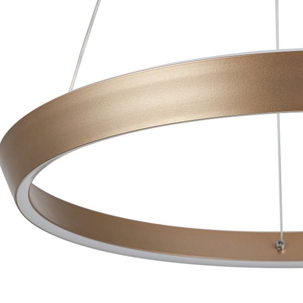 Pendelleuchte IVEN - Aluminiumguss - 1-flammig - Cappuccino