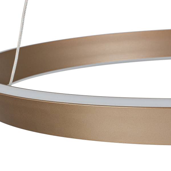 Pendelleuchte IVEN - Aluminiumguss - 1-flammig - Cappuccino