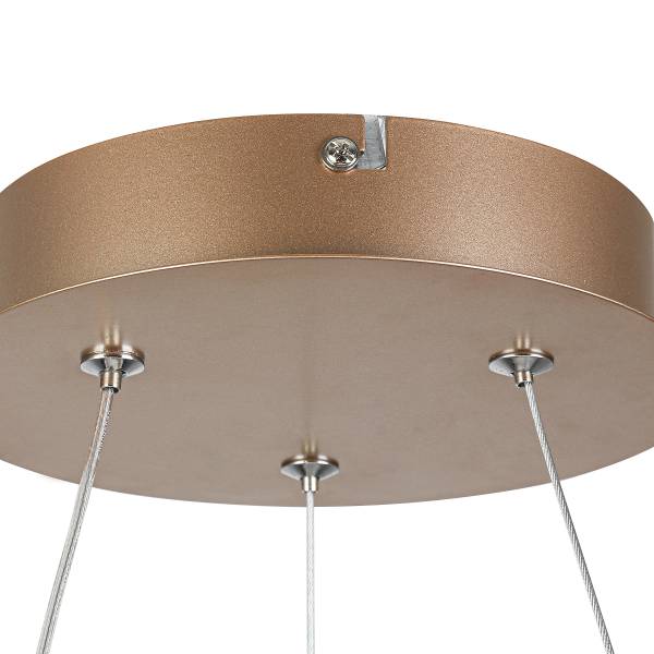 Pendelleuchte IVEN - Aluminiumguss - 1-flammig - Cappuccino
