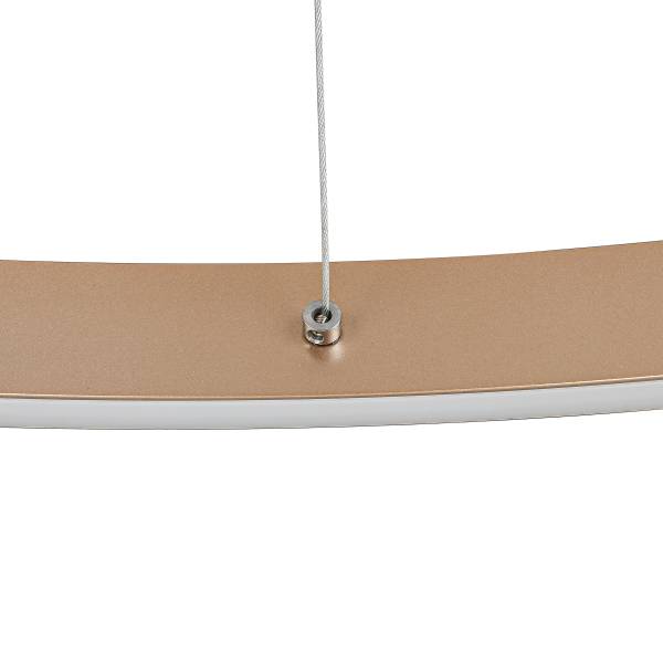 Pendelleuchte IVEN - Aluminiumguss - 1-flammig - Cappuccino