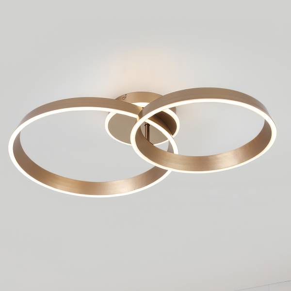 Deckenleuchte JANO - Aluminiumguss - 2-flammig - Cappuccino