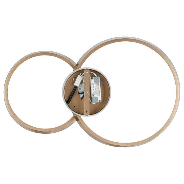Deckenleuchte JANO - Aluminiumguss - 2-flammig - Cappuccino