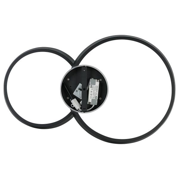 Deckenleuchte JANO - Aluminiumguss - 2-flammig - Schwarz