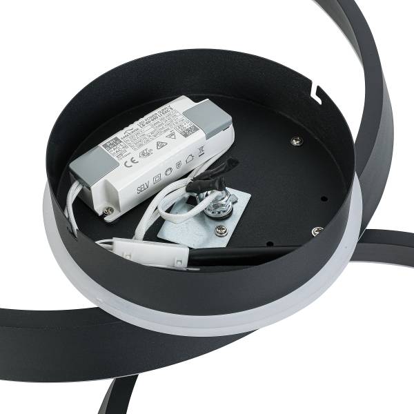 Deckenleuchte JANO - Aluminiumguss - 2-flammig - Schwarz