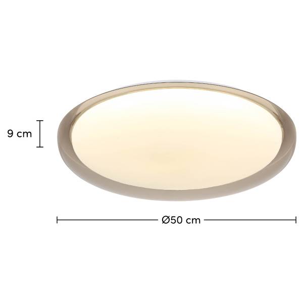 Deckenleuchte REVIX - Polypropylen / Eisen - 1-flammig - Durchmesser: 50 cm