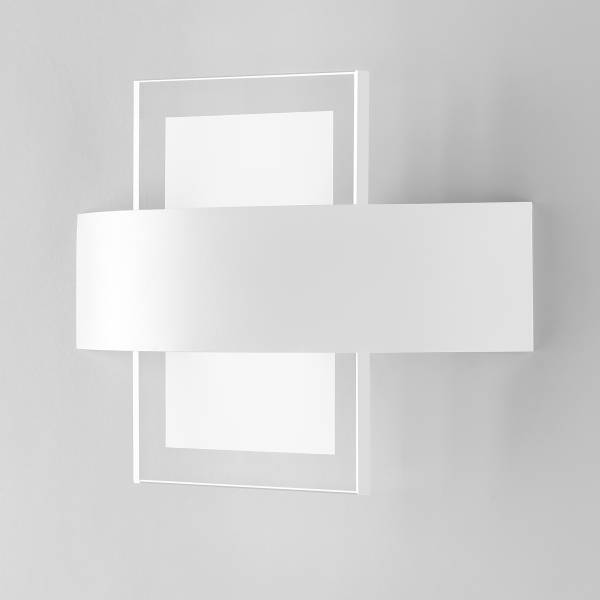 LED-Wandleuchte Tresor - Klarglas / Aluminium - 1-flammig