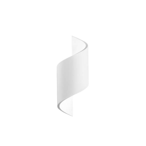 Wandleuchte Spiral - Gips - 1-flammig