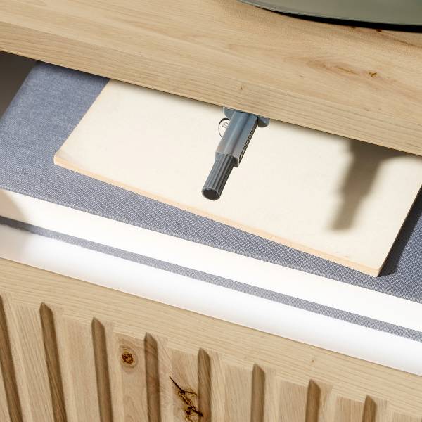 Hänge-Nachtkommode Narella - Eiche Artisan Dekor - 1