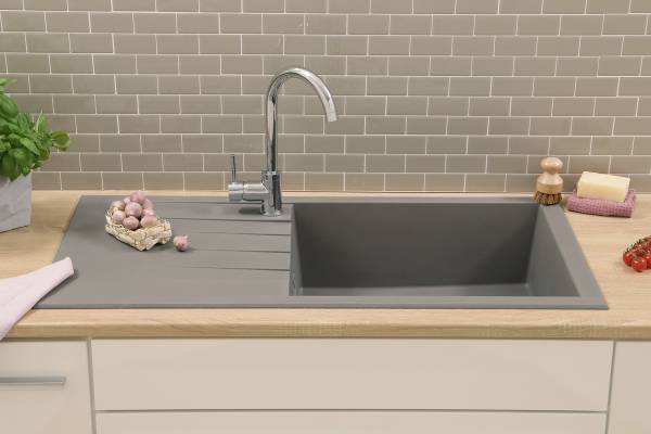 Küchenspüle Houston 100 x 50 cm - Grau