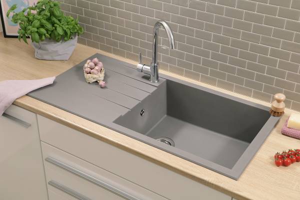Küchenspüle Houston 100 x 50 cm - Grau