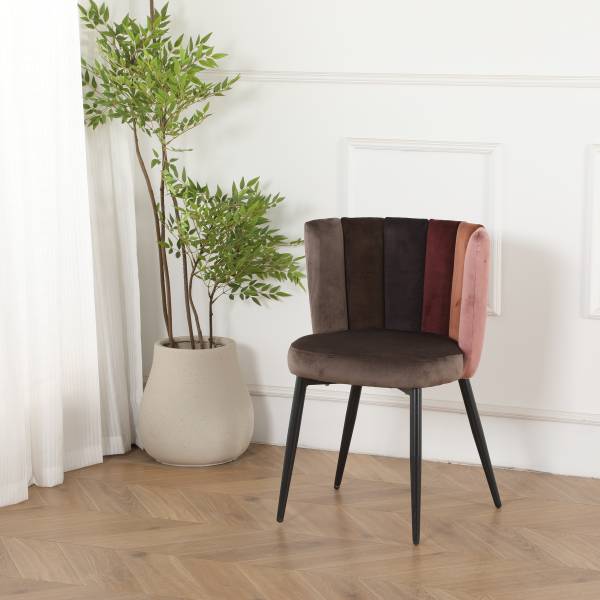 Polsterstuhl Funado 2er-Set - Braun
