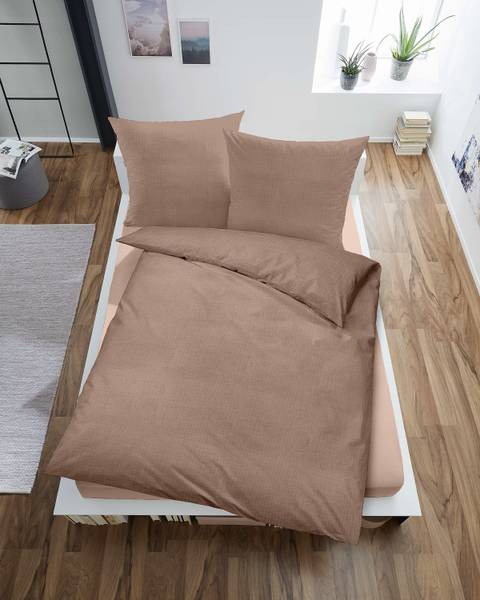 Musselin-Bettwäsche Inowa - Musselin - Taupe