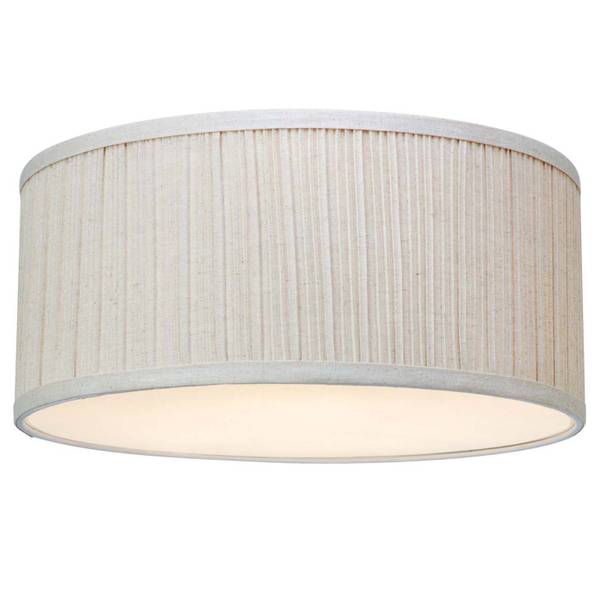 Deckenleuchte Lux - Eisen / Leinen - Beige