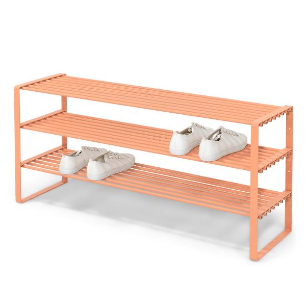 Schuhregal Rex mit 3 Ablagen - Apricot