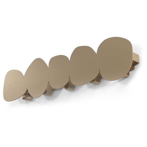 Garderobenleiste Craggy - Metall - Camel - Breite: 58 cm