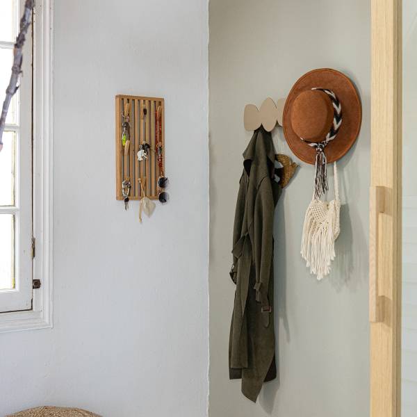 Garderobenleiste Craggy - Metall - Camel - Breite: 58 cm
