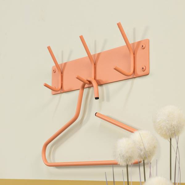 Garderobenleiste Fusion - Metall - Apricot - Breite: 40 cm