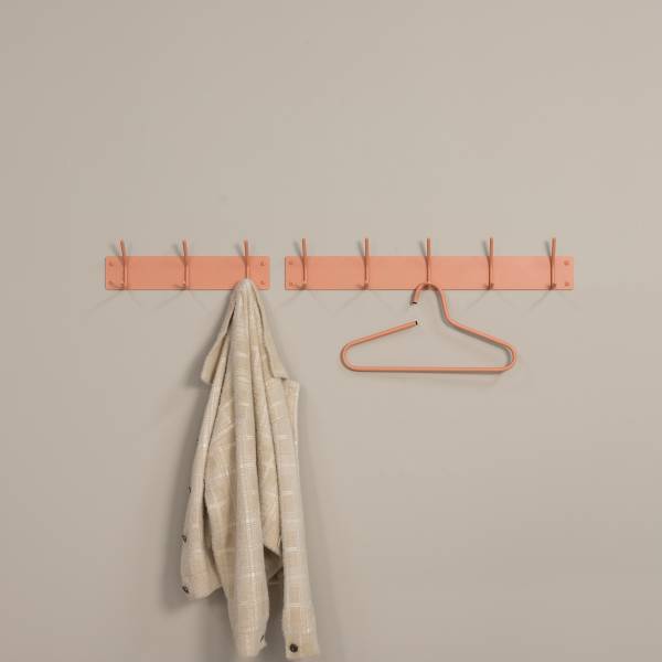 Garderobenleiste Fusion - Metall - Apricot - Breite: 40 cm