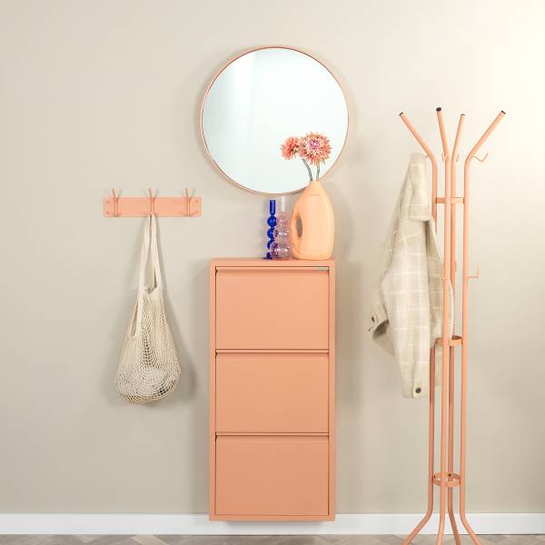 Garderobenleiste Fusion - Metall - Apricot - Breite: 40 cm