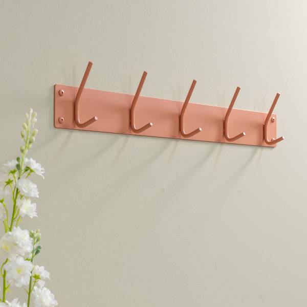 Garderobenleiste Fusion - Metall - Apricot - Breite: 70 cm