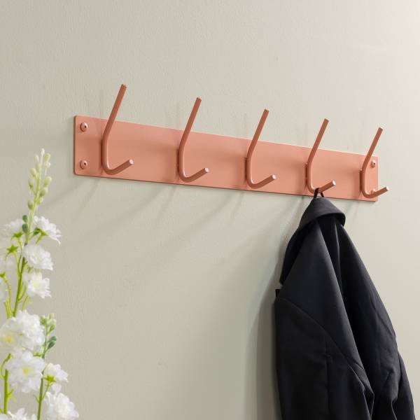 Garderobenleiste Fusion - Metall - Apricot - Breite: 70 cm